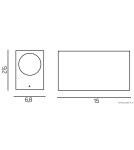 SU-MA MINI 2xGU10 Wall lamp IP54 5002 DG