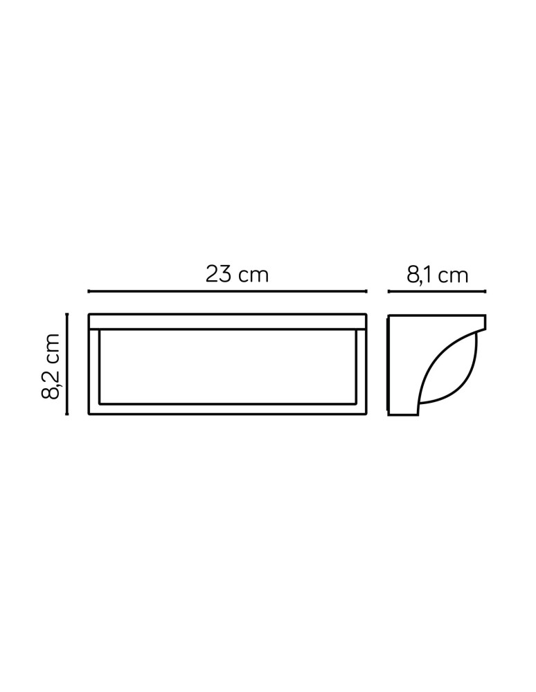 SU-MA Mona wall lamp 16xSMD LED, 13W, 230V MN19301