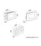 SU-MA Wall Glass MG01 IP65 LED, 2.5W, 230V