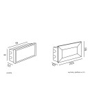 SU-MA MUR LED INOX 187lm 3000K Do zabudowy IP65 C-04