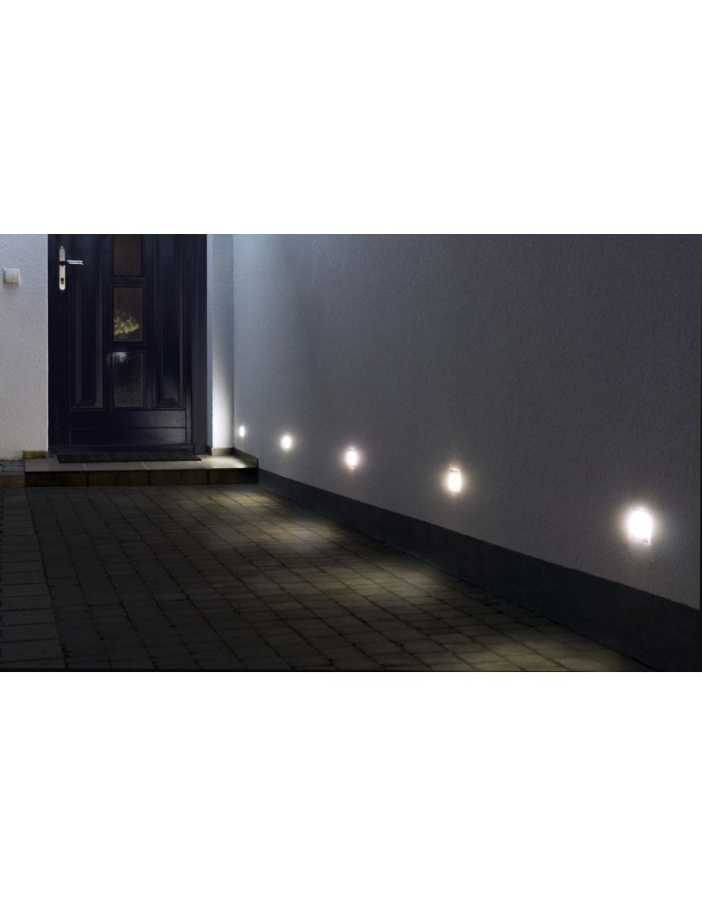 SU-MA stojąca 1,5W 3000K Mur LED Inox F 04
