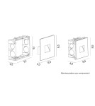SU-MA Wall Led Inox MR05 IP65 LED, 1W, 230 V