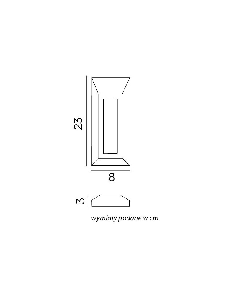 SU-MA Mur PC 2502B IP65 LED, 1,5W, 230V