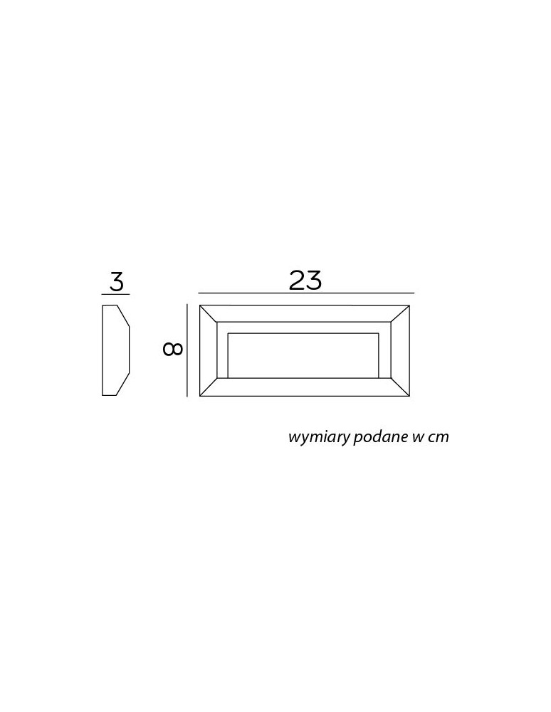 SU-MA Mur PC 2502C DG IP65 LED, 3W, 230V