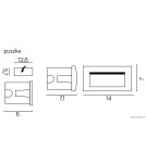SU-MA MUR LED 3W 90lm 3000K Recessed IP65 M2031