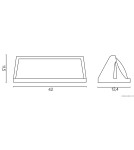 SU-MA Nelly 2XE27 91012C BL Wall lamp.