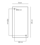 SU-MA Porto 1xE27 Black Wall lamp M1976