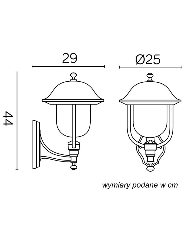 SU-MA Prince K 3012/1/O g Wall lamp.