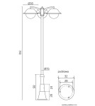 SU-MA Prince E27, 3x60W, 230V OGMW 3 O-BD