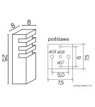 SU-MA RADO  E27, 1x18W, 230V stojąca RADO 3 DG