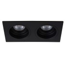 Square flush-mounted lamps - Lucide EMBED Ceiling 2xGU10 black 22959/02/30 - product 8