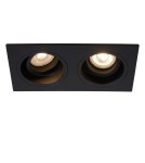 Square flush-mounted lamps - Lucide EMBED Ceiling 2xGU10 black 22959/02/30 - product 9