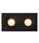 Square flush-mounted lamps - Lucide EMBED Ceiling 2xGU10 black 22959/02/30 - product 10