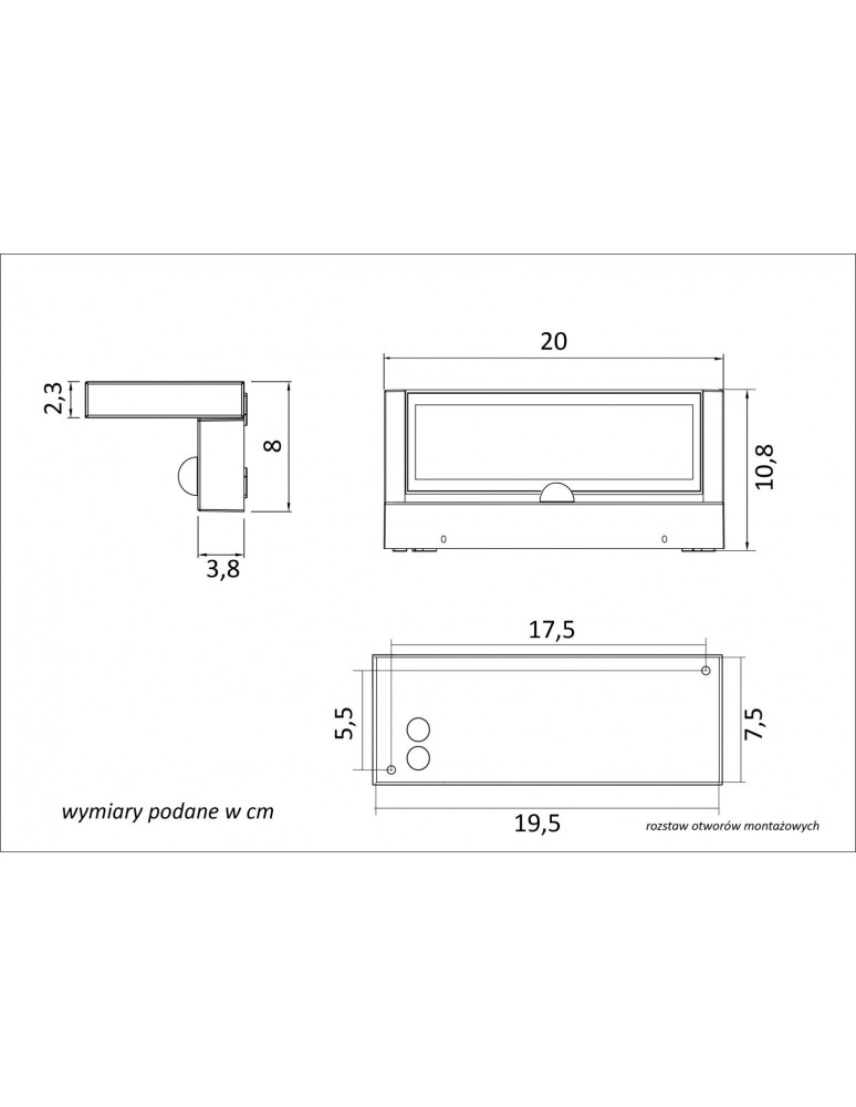 SU-MA Ren RN20-KPIR IP65 LED 21W 230V Motion and Dusk Sensor
