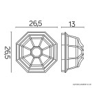 SU-MA Retro Classic K 3012/P SZ Plafond.