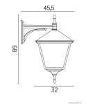 SU-MA RETRO MAXI KWADRAT K 3012/1/BD KW Wall lamp.