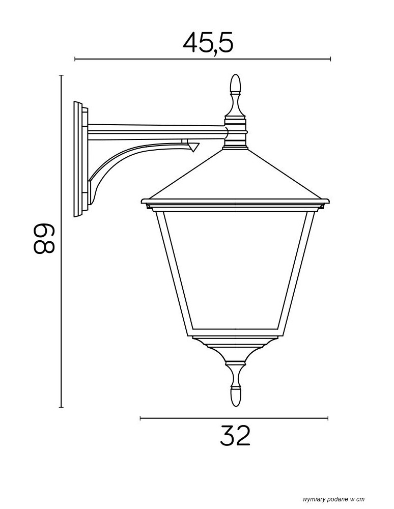 SU-MA RETRO MAXI KWADRAT K 3012/1/BD KW Wall lamp.