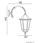 SU-MA Retro Maxi K 3012/1/BD d Wall lamp.