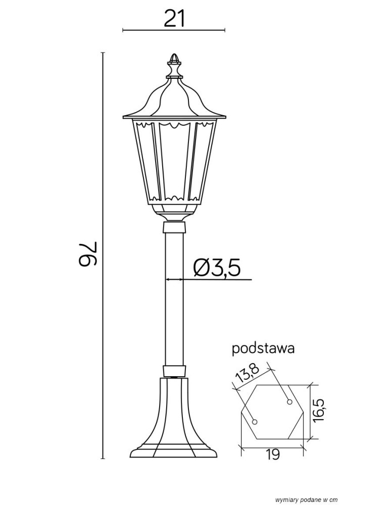 SU-MA Retro Midi K 5002/3 M (76 cm) Standing.