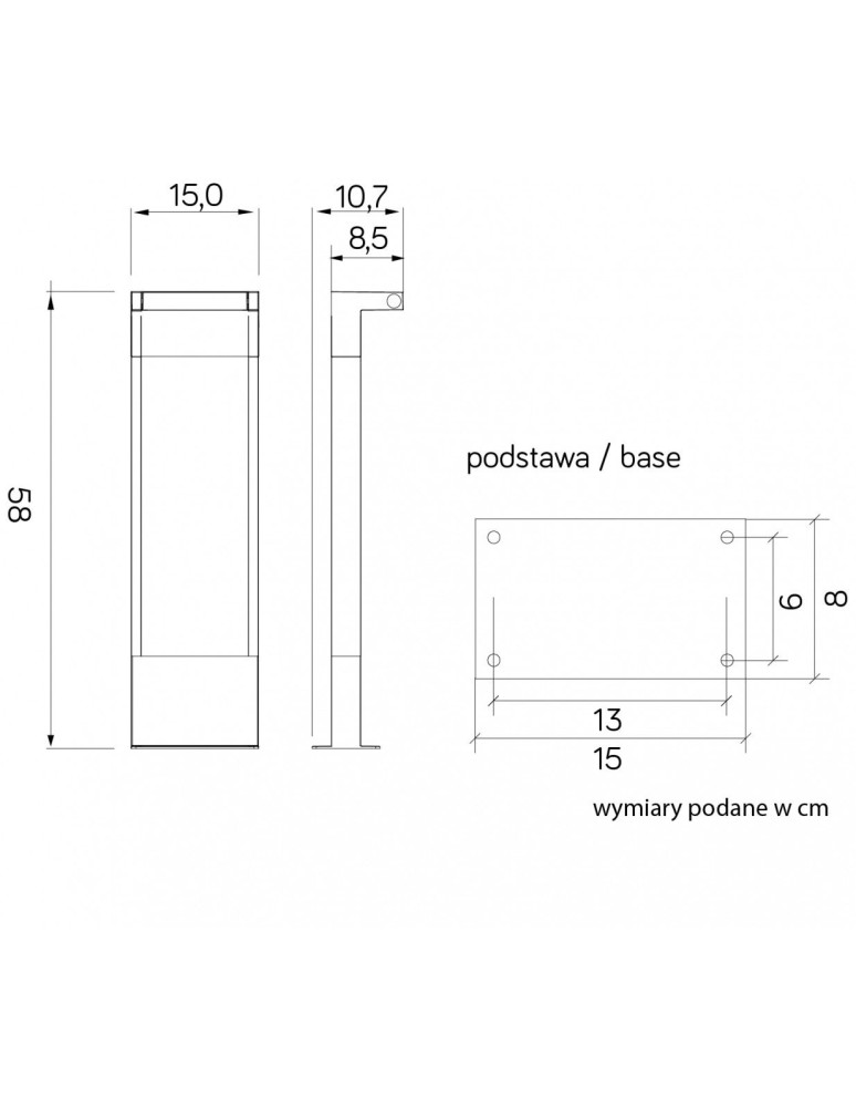 SU-MA ROTA standing LED 10W 720lm 4000K RT-580