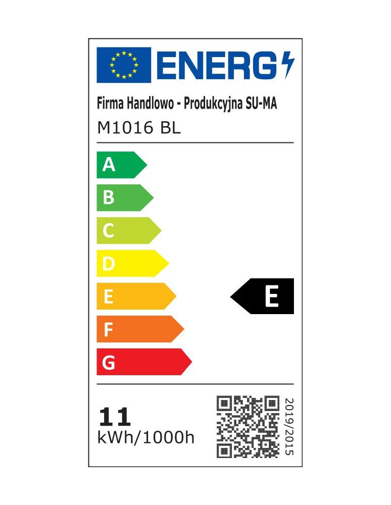SU-MA SLIM LED 12W 480lm 3000K IP54 Kinkiet M1016 BL