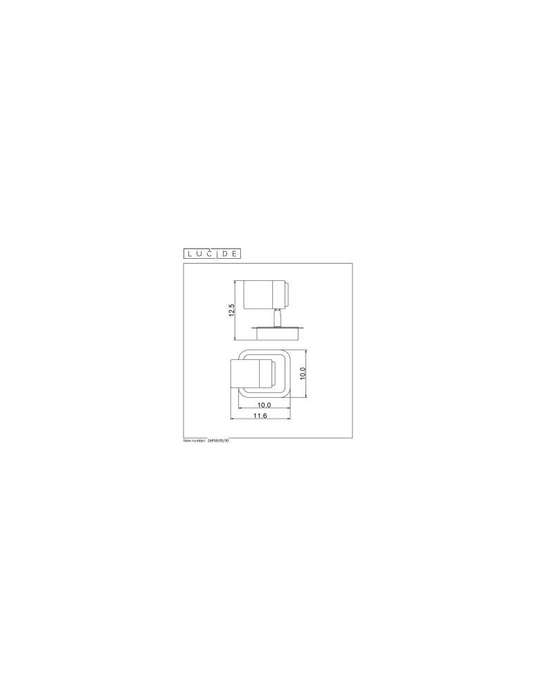 Ceiling spotlights - Lucide LENNERT Wall lamp 1xGU10 black 26958/05/30 - product kolory-swiatla.pl 11