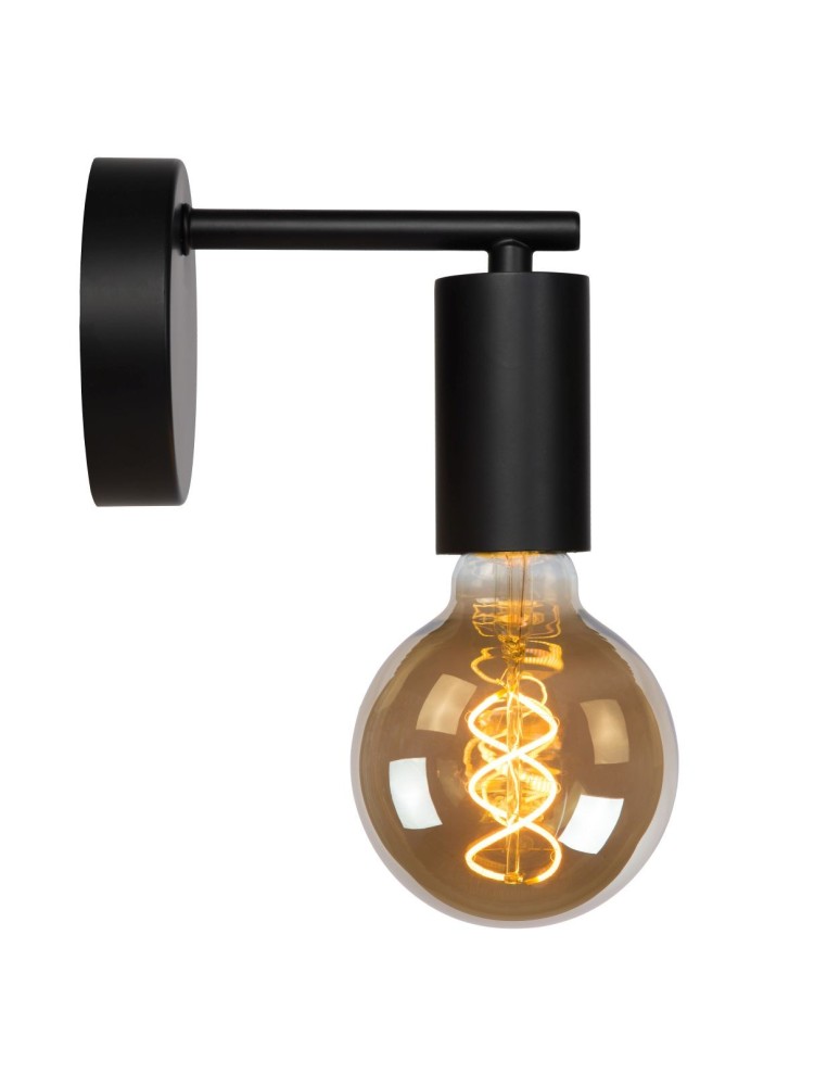 Scandinavian style wall lamps - Lucide LEANNE Wall mounted 1xE27 black 21221/01/30 - product kolory-swiatla.pl 11