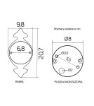 SU-MA Wenecja  E27, 1x60W, 230V K 3012/1/KW