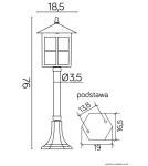 SU-MA Venice 76 cm K K 5002/3 KW Standing.
