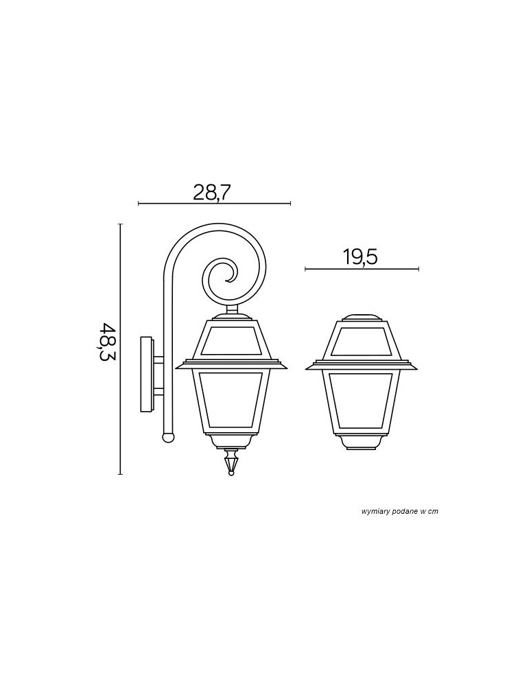 SU-MA Stained Glass K 3012/1/N Wall lamp.
