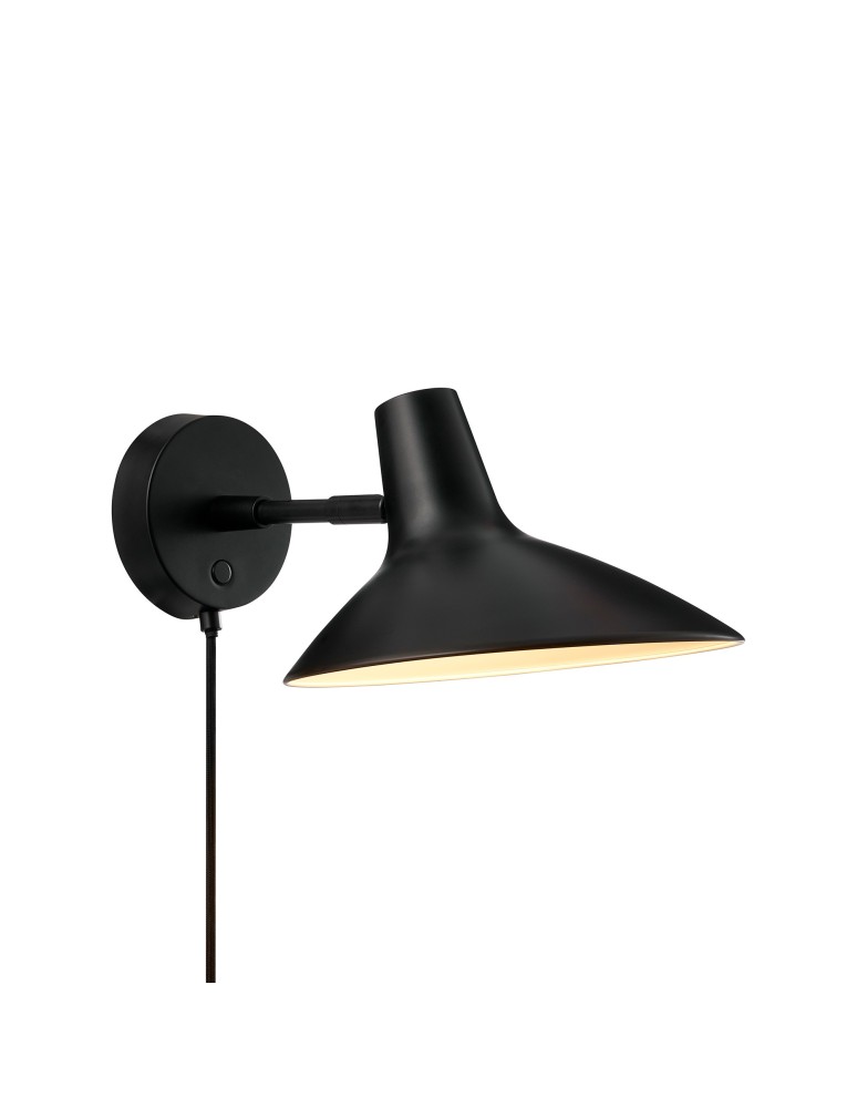 Scandinavian style wall lamps - DFTP by Nordlux Darci Short Wall light Black 2320221003 - product kolory-swiatla.pl 3