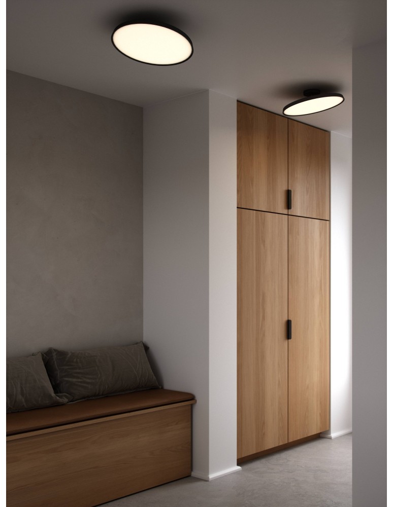 Scandinavian style ceiling lamps - DFTP by Nordlux Kaito 2 Pro 40 Ceiling light Black 2320556003 - product kolory-swiatla.pl 1