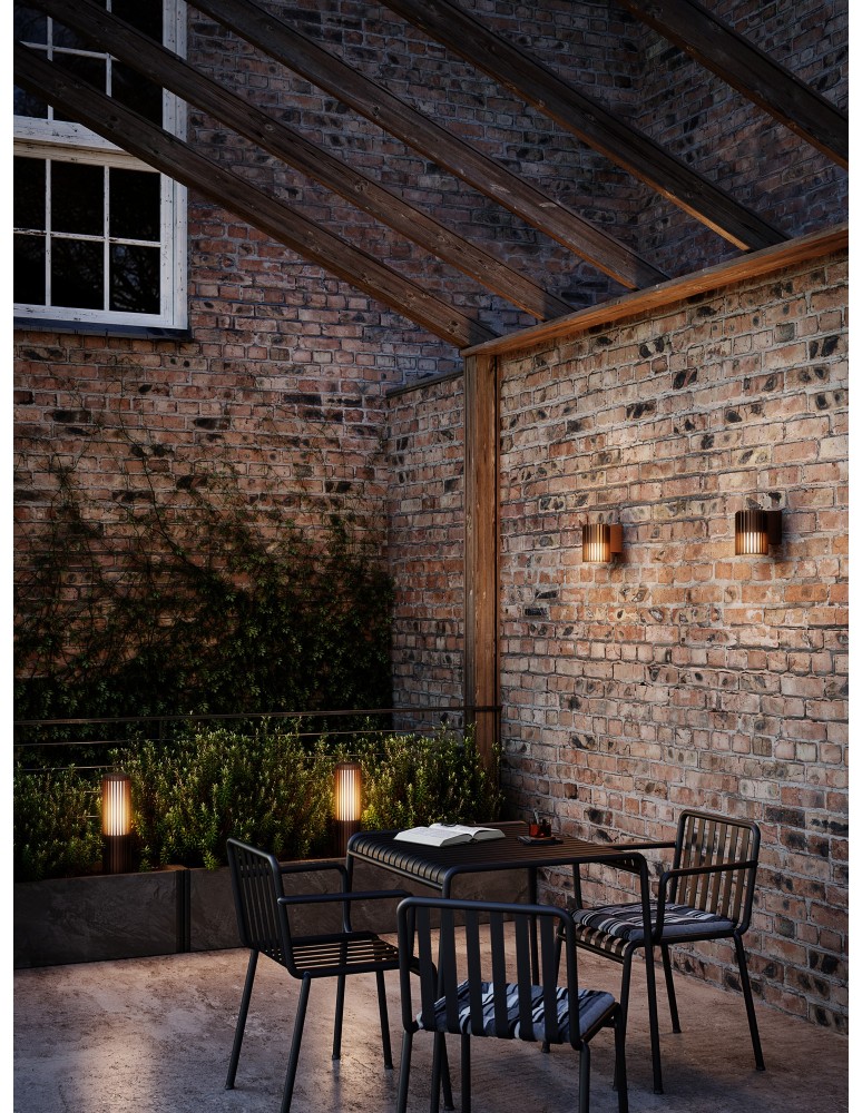 Outdoor wall lamps - Nordlux Aludra Wall light Seaside brown metallic 2118011261 - product kolory-swiatla.pl 2