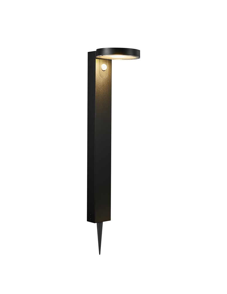 Nordlux Rica Okrągła Solar Lampa Ogrodowa Czarny Ogrodowa/Zewnętrzna 2118158003