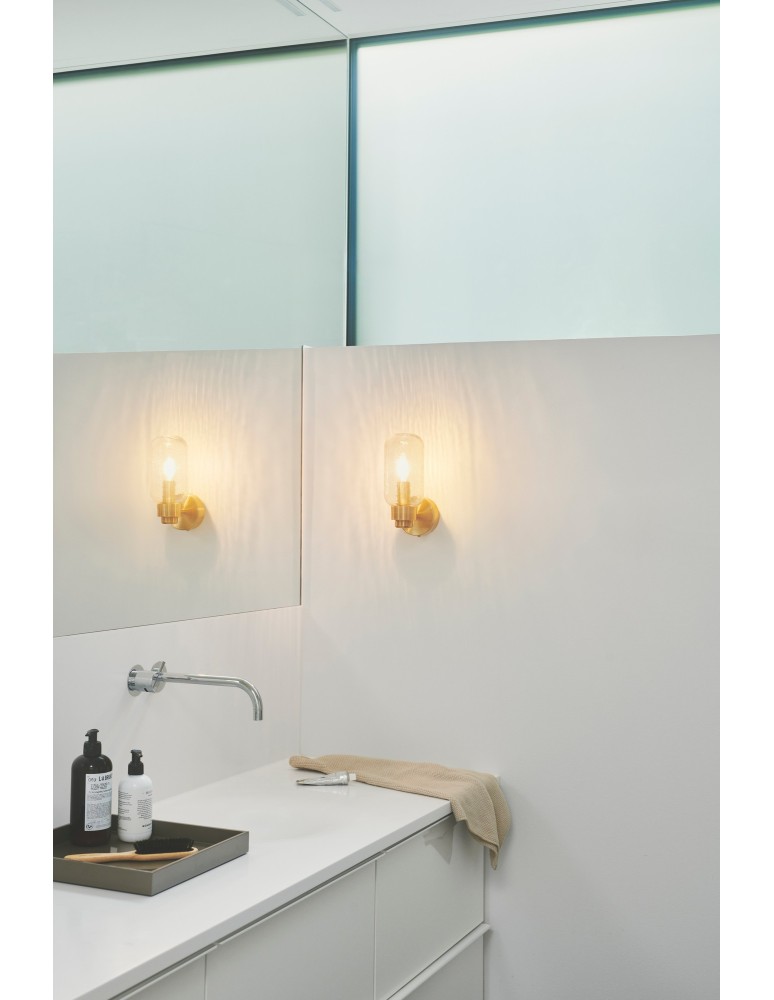 Bathroom wall lamps - Nordlux Tutan Wall light Brass 2310551035 - product kolory-swiatla.pl 1