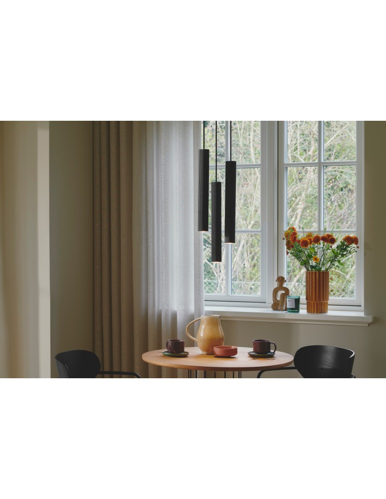 Pendant tube lamps - Nordlux Vico 3-Rondel Pendant Black 2412123003 - product kolory-swiatla.pl 1