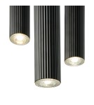Pendant tube lamps - Nordlux Vico 3-Rondel Pendant Black 2412123003 - product 3