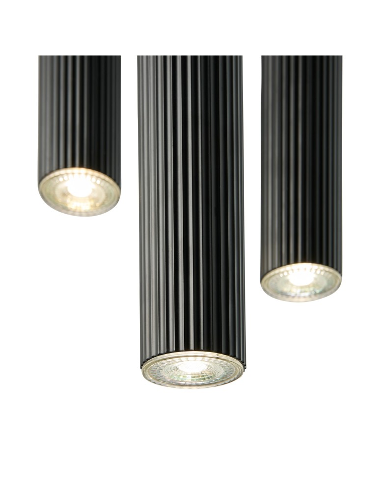 Pendant tube lamps - Nordlux Vico 3-Rondel Pendant Black 2412123003 - product kolory-swiatla.pl 3