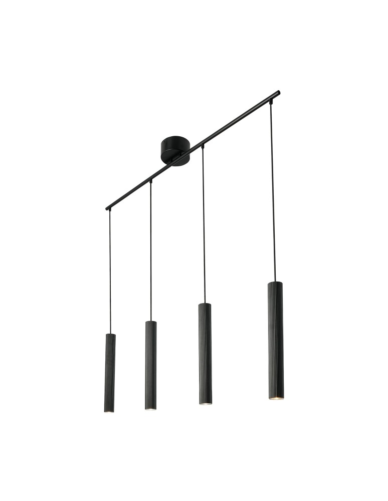 Pendant lamps on a strip - Nordlux Vico 4-Rail Pendant Black 2412143003 - product kolory-swiatla.pl 2