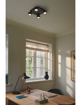Nordlux Clyde 4-Spot Ceiling light Black 2412256003