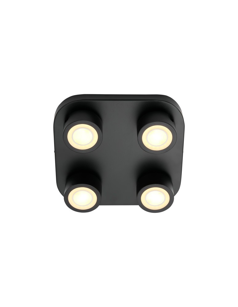Nordlux Clyde 4-Spot Lampa Sufitowa Czarny 2412256003