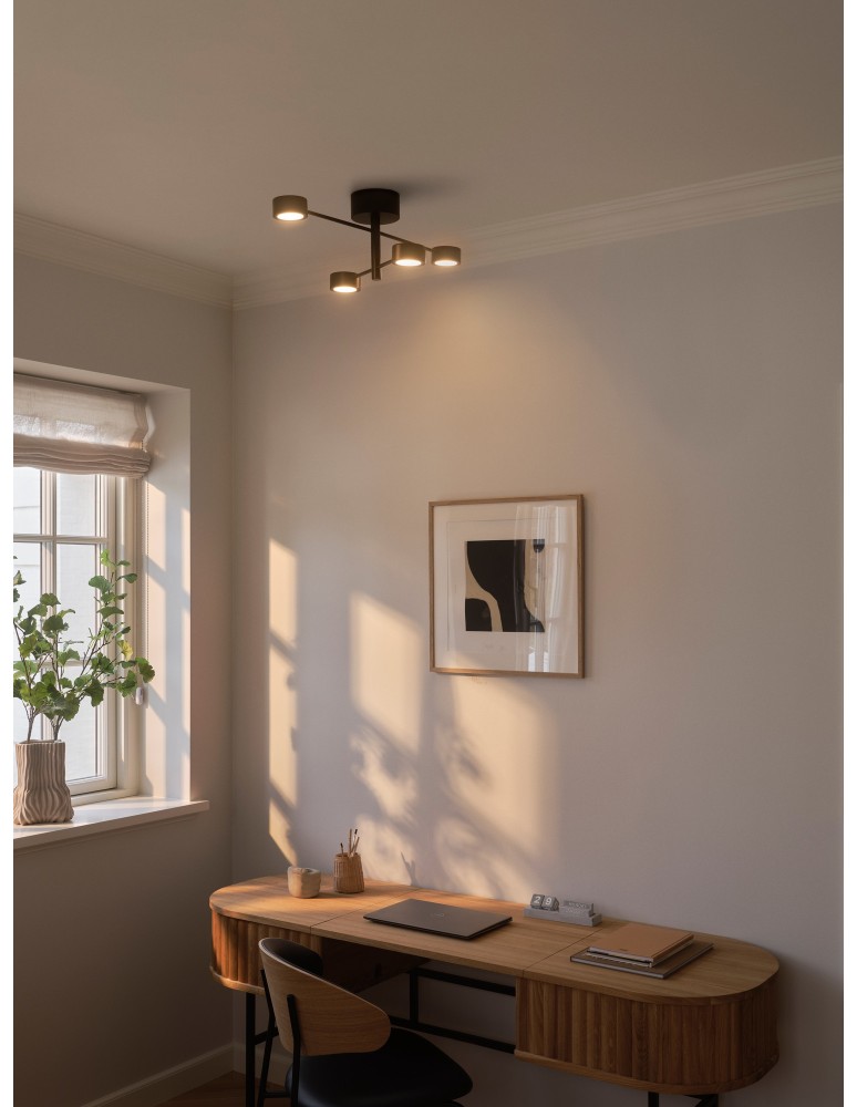 LED ceiling lamps - Nordlux Clyde Flex 4-Rail Spot light Black 2412260103 - product kolory-swiatla.pl 1