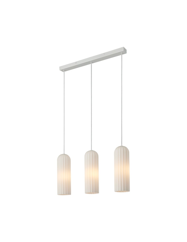 Pendant lamps on a strip - Nordlux Miella 3-Rail Pendant White 2412533001 - product kolory-swiatla.pl 4