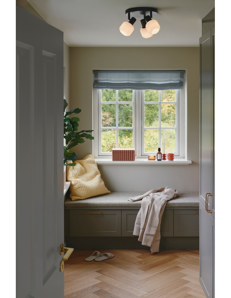 Nordlux Milford Mini 3-Rondel Lampa Sufitowa Czarny 2412606003