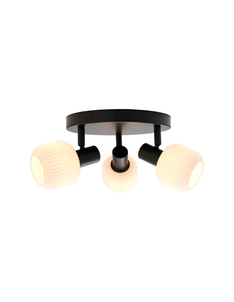 Nordlux Milford Mini 3-Rondel Lampa Sufitowa Czarny 2412606003