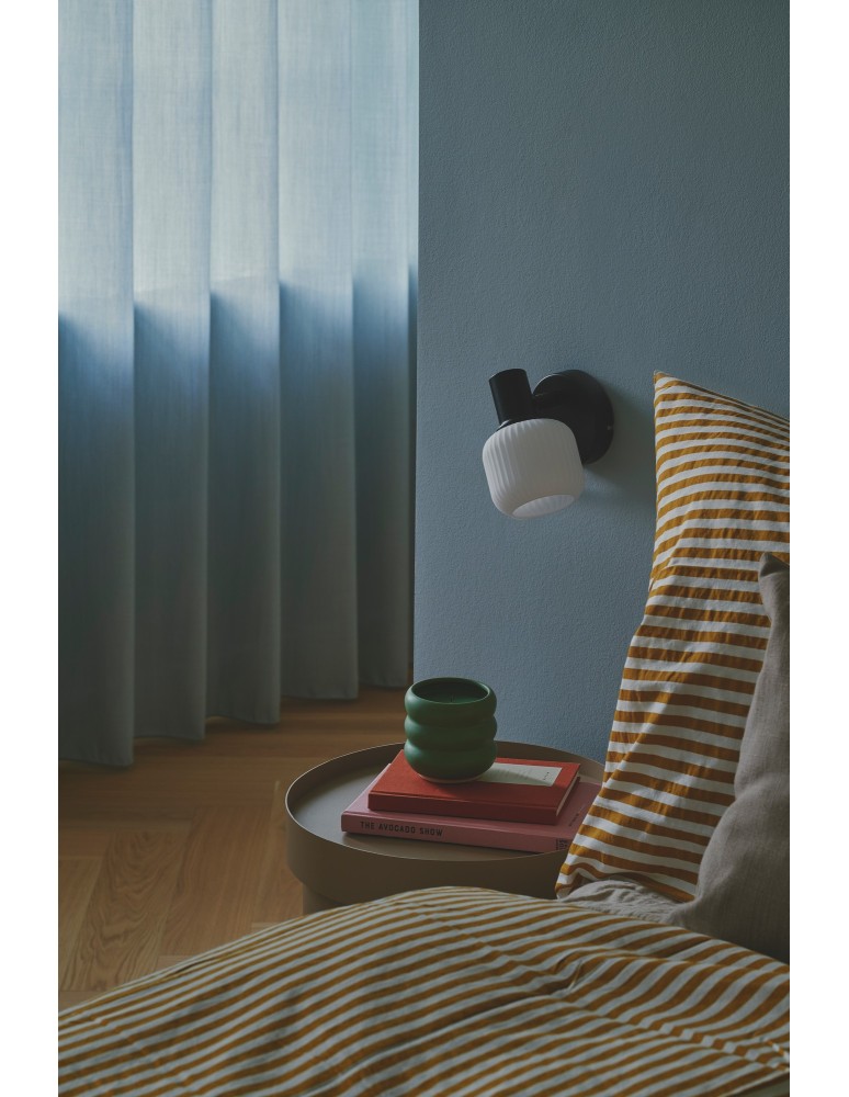 Wall lamps for bedrooms - Nordlux Milford Mini Wall light Black 2412631003 - product kolory-swiatla.pl 2