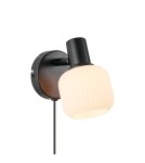Wall lamps for bedrooms - Nordlux Milford Mini Wall light Black 2412631003 - product 3