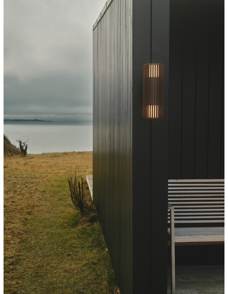 Outdoor wall lamps - Nordlux Aludra Double Wall light Seaside brown metallic 2418121261 - product kolory-swiatla.pl 1