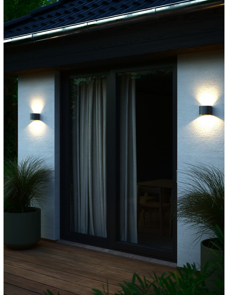 Outdoor wall lamps - Nordlux Milda Wall light Anthracite 2418351050 - product kolory-swiatla.pl 1