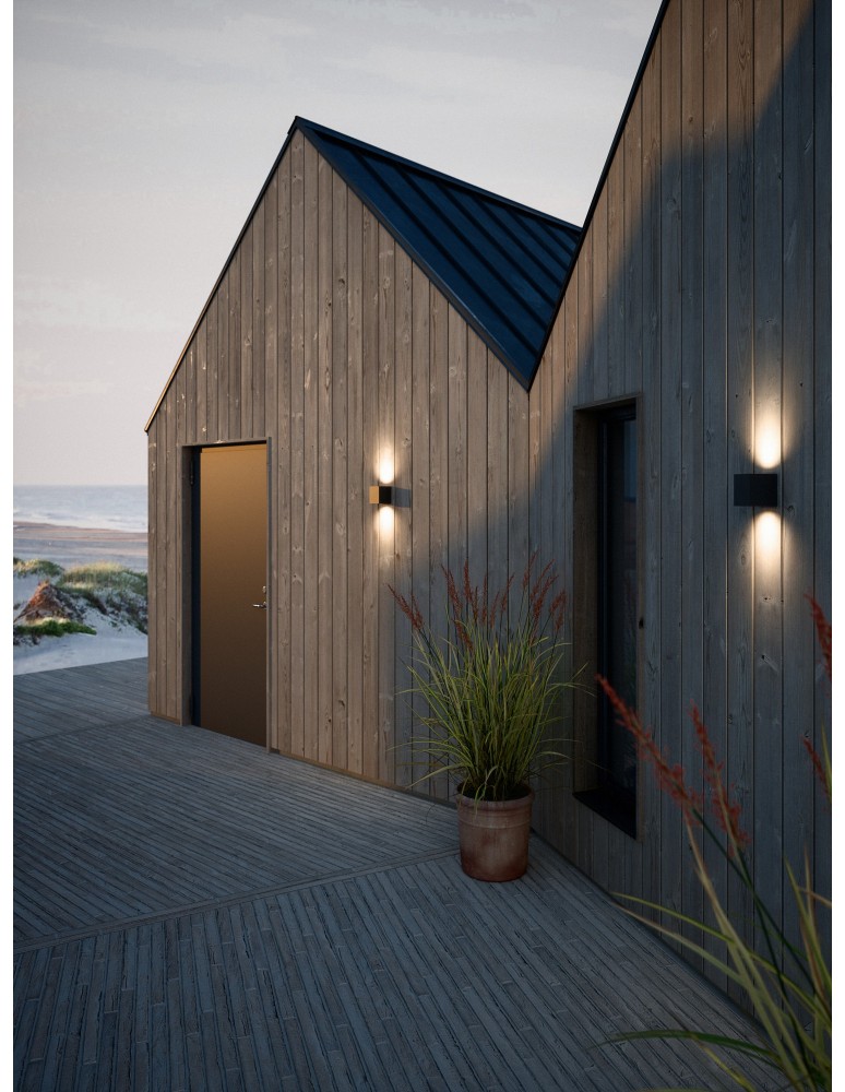 Outdoor wall lamps - Nordlux Canto Kubi 2 Wall light Seaside black 49711203 - product kolory-swiatla.pl 1